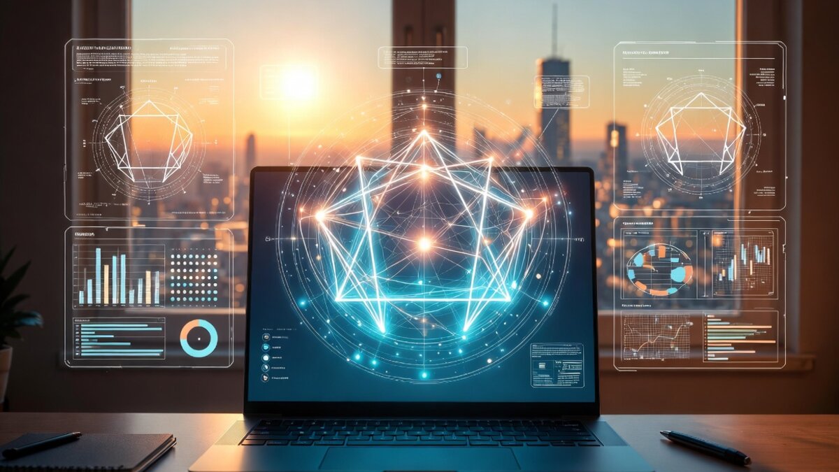 A digital visualization of a high-leverage individual architecting a personal monopoly in the 2026 economy.