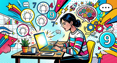 illustration of a solo founder working with AI and personality frameworks to build a personalized business.